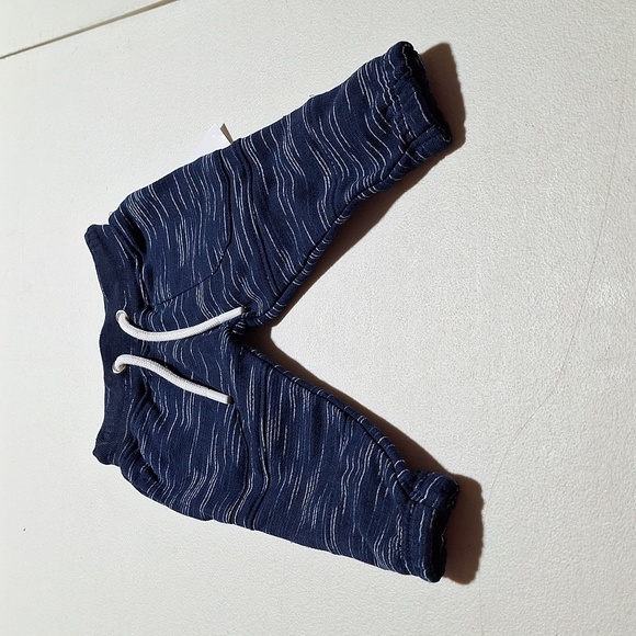 SVRN Navy Tie Joggers with Pockets 6 Months - Picture 3 of 12